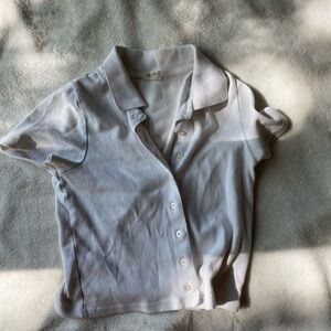 Brandy Melville white Caroline top